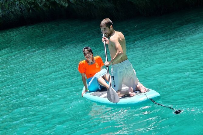 All-in Phi Phi, Maiton, MayaBay, Khai, Bamboo islands Tour - Maya Bay, limestone cliffs, and strict beach rules
