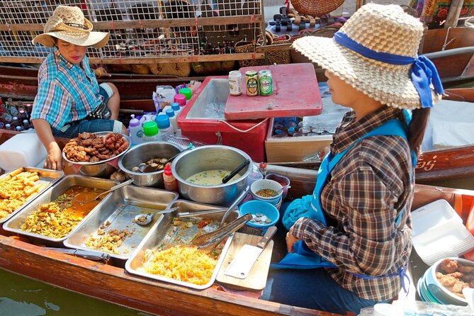 Amphawa Floating Market & Maeklong Railway Train Market Tour - Guides, transport, and group size