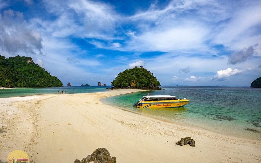 Ao Nang: 4 Islands Day Tour by Speedboat or Longtail Boat - Chicken Island’s famous rock and snorkeling