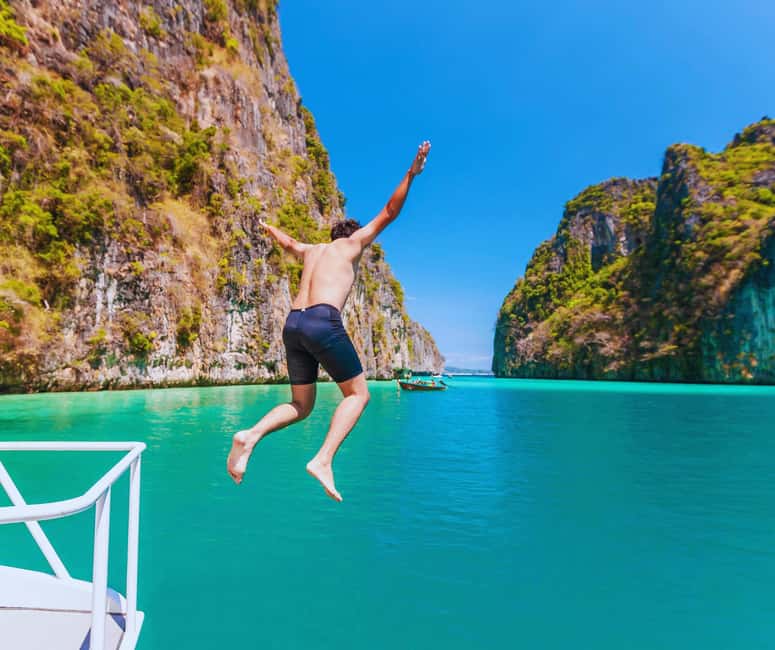 Ao Nang: Phi Phi Islands Speedboat or Catamaran Tour One day - Snorkeling, swimming, and what to pack