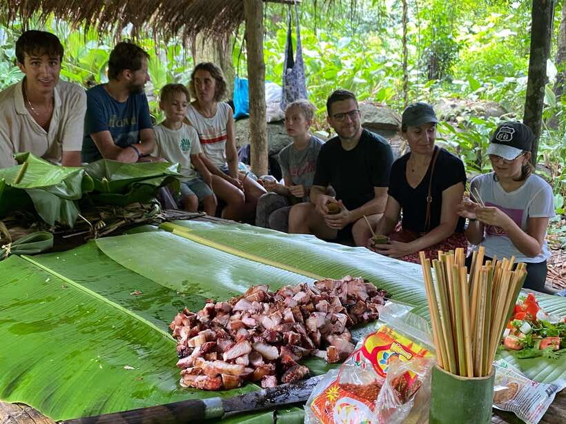 Authentic trek only walk in Chiang Rai jungle - Cooking lunch in bamboo