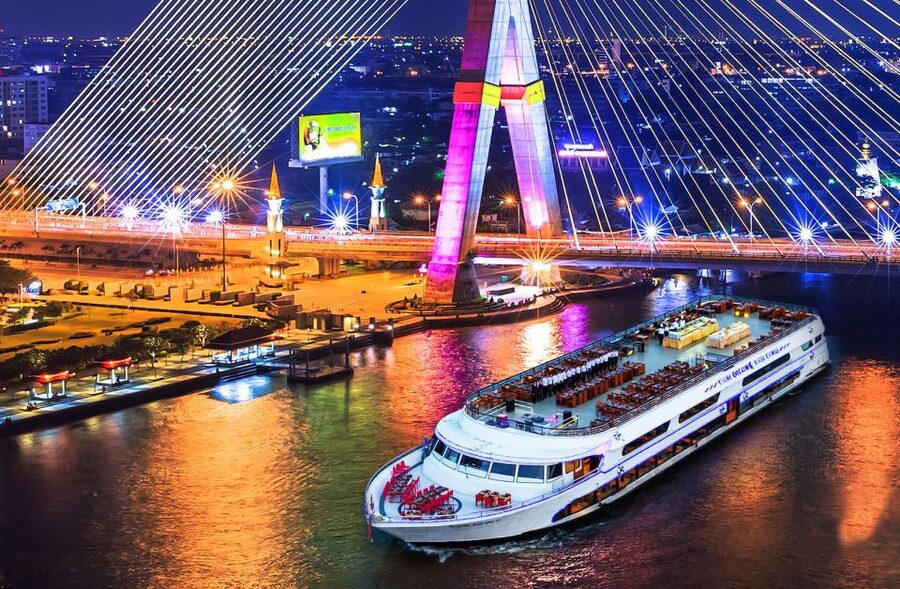 Bangkok: 2-Hour Dinner & Shows on White Orchid River Cruise - Boarding at the river pier