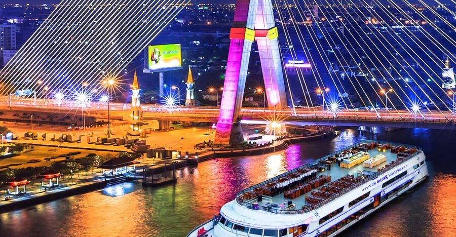 Bangkok: 2-Hour Dinner & Shows on White Orchid River Cruise - Dinner with Thai and international choices