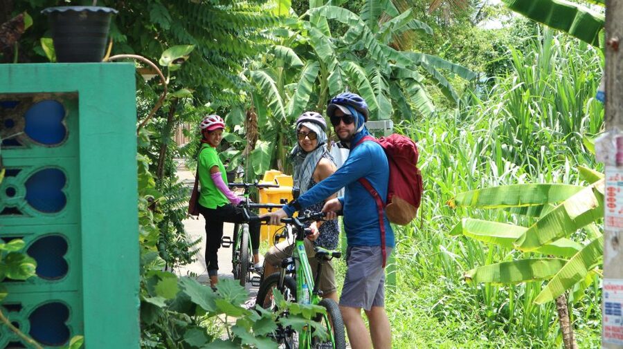 Bangkok: Bike and Canal Boat Tour with Lunch - Riding the back lanes of old Bangkok