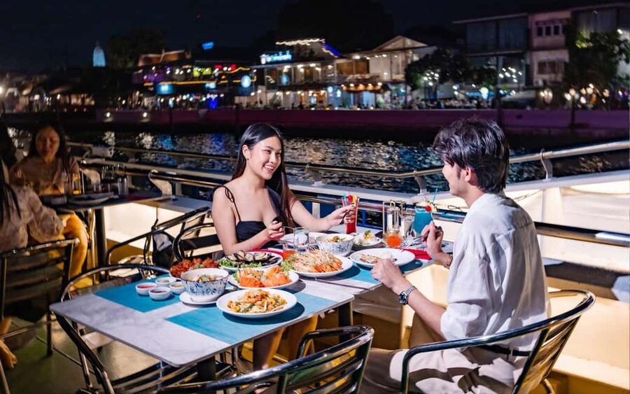 Bangkok: Carnival Dinner Cruise with Free-Flow Beer & Buffet - Boarding at Riverside Bangkok Hotel