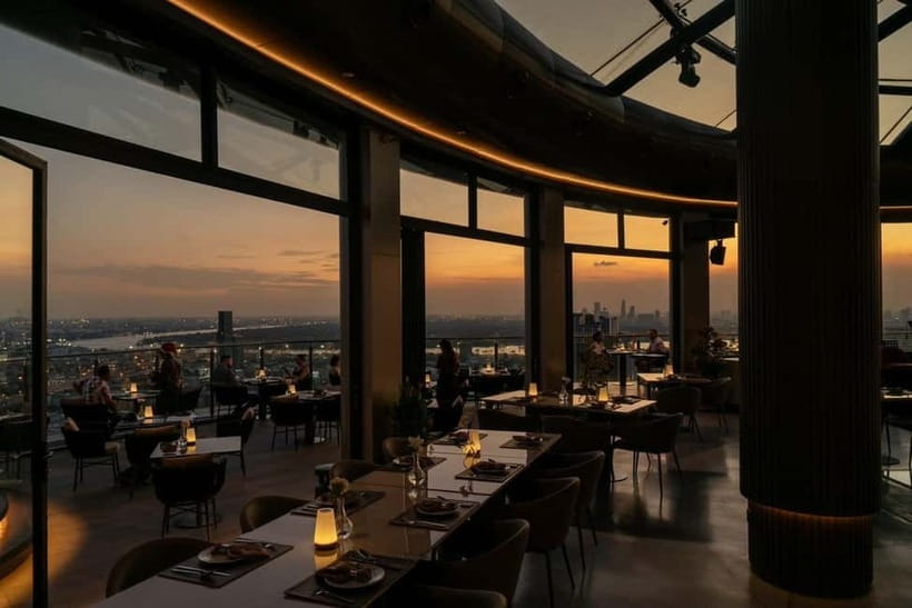 Bangkok: Cielo Sky Bar & Restaurant Rooftop - Bangkok views from Cielo’s rooftop table