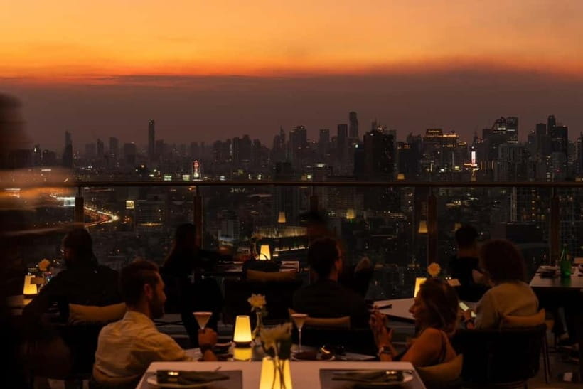 Bangkok: Cielo Sky Bar & Restaurant Rooftop - Thai and international dishes, plus drinks