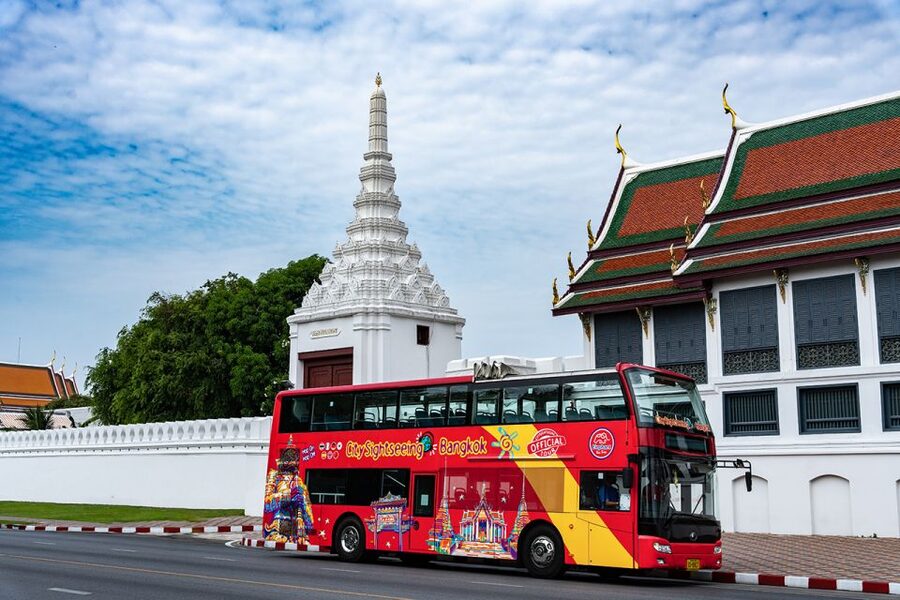 Bangkok: City Sightseeing Hop-On Hop-Off Bus Tour - Blue Line: the route for major outlying attractions