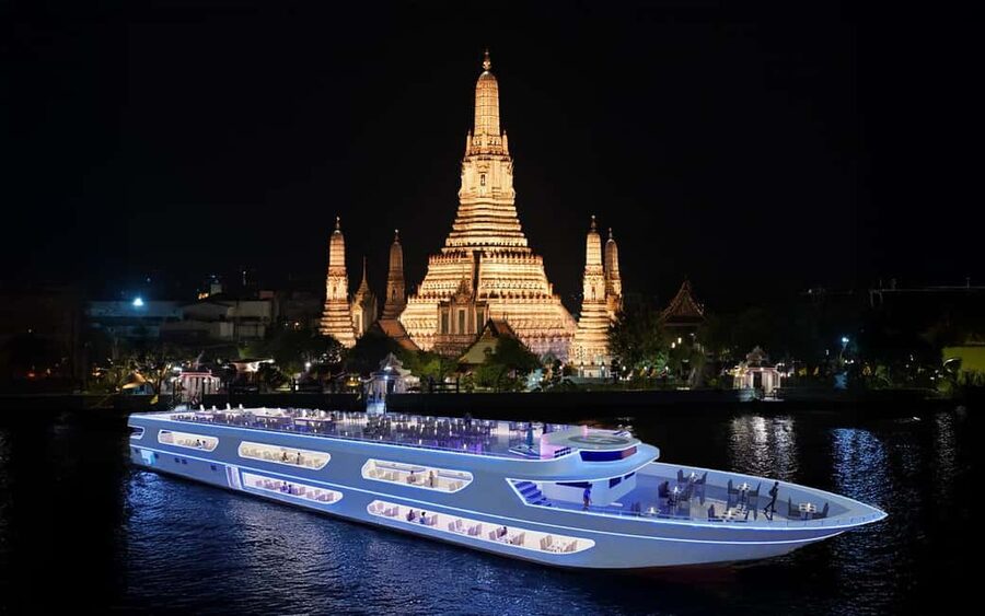 Bangkok: Luxury White Sunset or Dinner Cruise with Beer - Choosing between sunset and dinner on the Chao Phraya