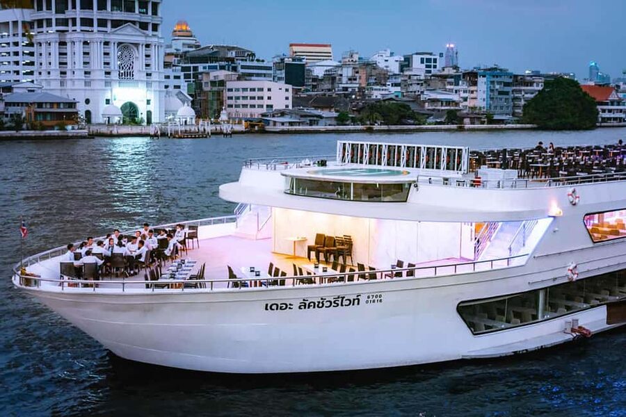 Bangkok: Luxury White Sunset or Dinner Cruise with Beer - Starting at ICONSIAM Pier 4