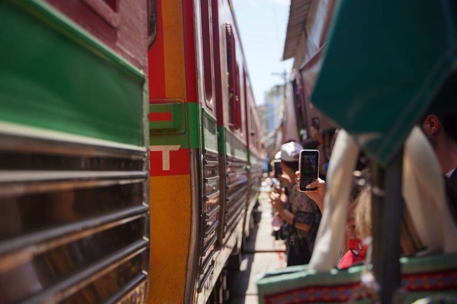 Bangkok: Maeklong Railway Market & Floating Market Tour - The countryside journey is part of the trip