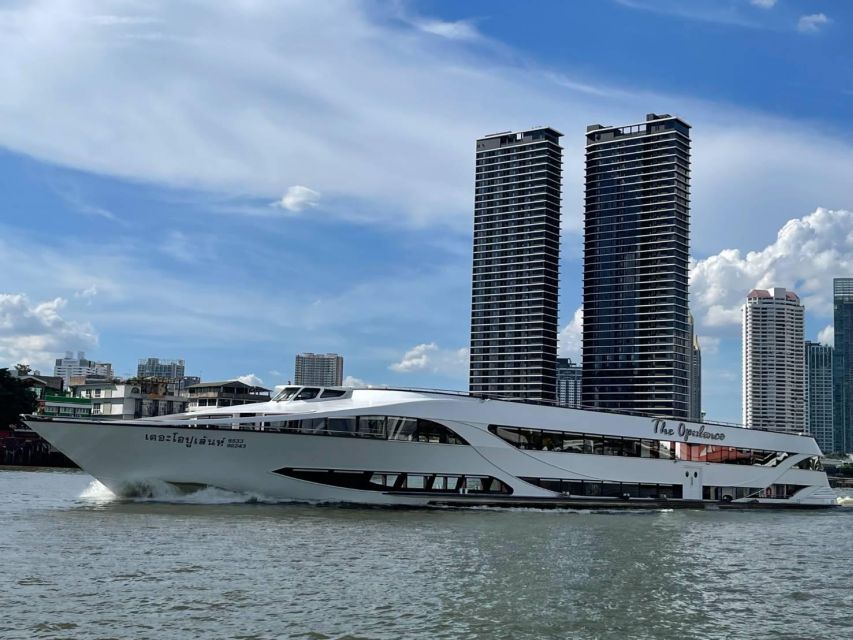 Bangkok: Opulence Luxury Chao Phraya Dinner Cruise - Boarding the modern Opulence vessel