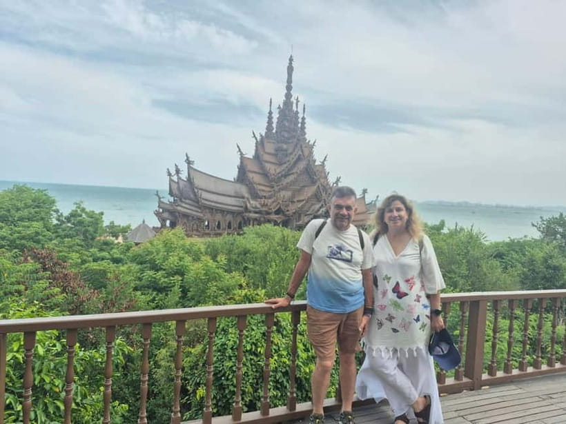 Bangkok: Pattaya Truth Sanctuary Guided Tour & Coral Island - Khao Phra Tamnak and the Pattaya view