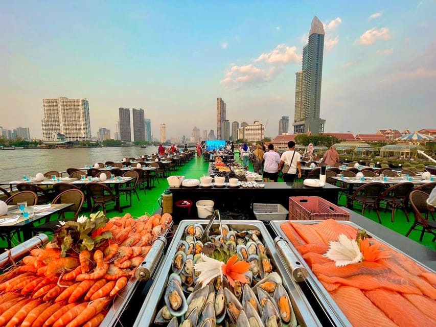Bangkok: Royal Princess Cruise with Optional Hotel Transfer - The dinner buffet, from seafood to Thai dishes