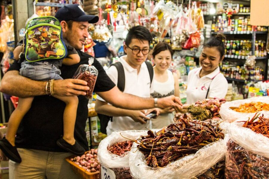 Bangkok: Thai Cooking Class and Onnuch Market Tour - From market ingredients to the cooking room