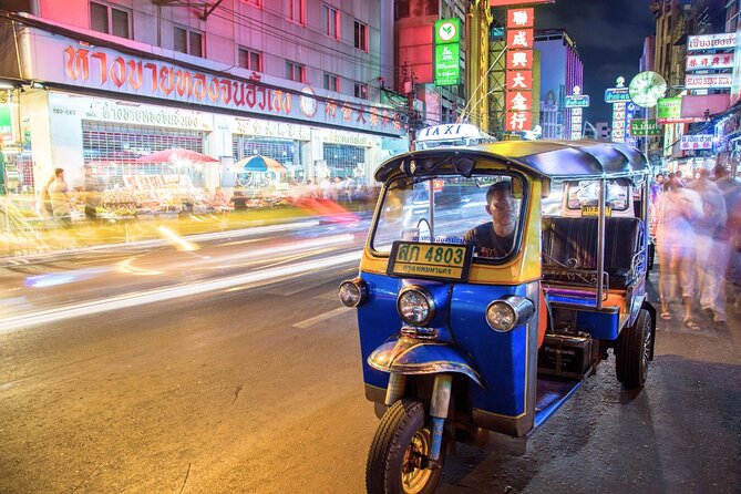 Bangkok Tuk-Tuk Tour by Night with Chinatown Street Food Meal - Chinatown, dinner, and coconut ice cream