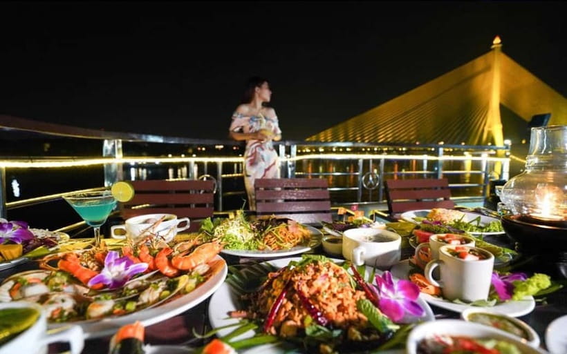 Bangkok: White Orchid Chao Phraya Cruise Free Flow Beer - What dinner is really like