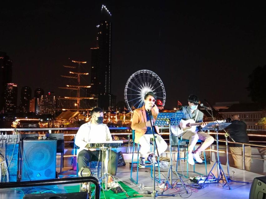 Bangkok: White Orchid Chao Phraya Dinner Cruise - Sunset sailing from 5:00 PM to 6:45 PM