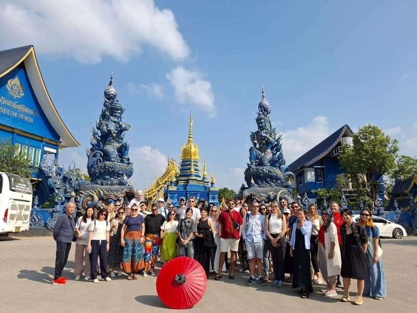 Chiang Mai: Chiang Rai Temples, Karen Tribe and Hot Springs - Huay Pla Kang combines a giant Guan Yin and a nine-tiered pagoda