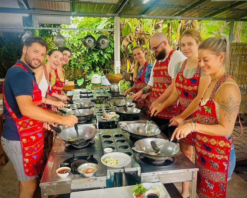 Chiang Mai: Cooking Class, Market & Thai Herbs Garden Tour - Eating What You Prepared