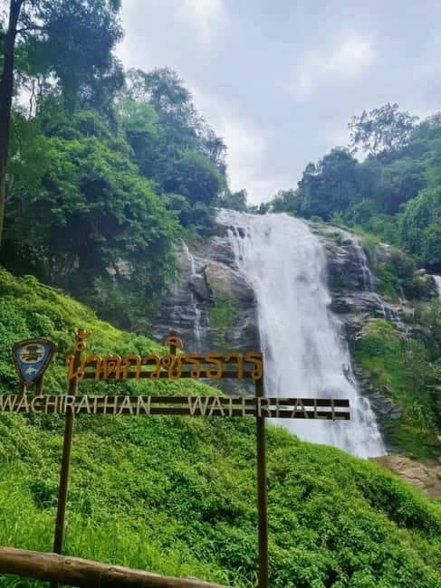 Chiang Mai Doi Inthanon Park Waterfall Pure Sightseeing Tour - Wachirathan Waterfall and its famous rainbow mist