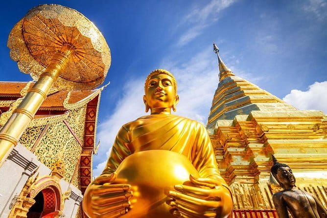 Chiang Mai Doi Suthep Temple and Wat Pha Lat Hike - The view over Chiang Mai