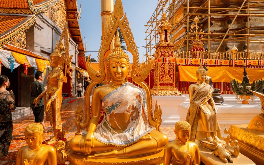 Chiang Mai: Doi Suthep Temple and Waterfall by Songtaew Trio - Doi Suthep and the final climb