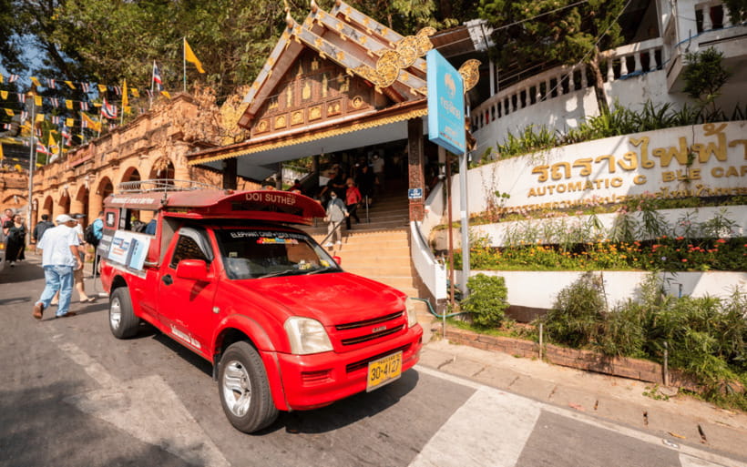 Chiang Mai: Doi Suthep Temple and Waterfall by Songtaew Trio - The real value of $13