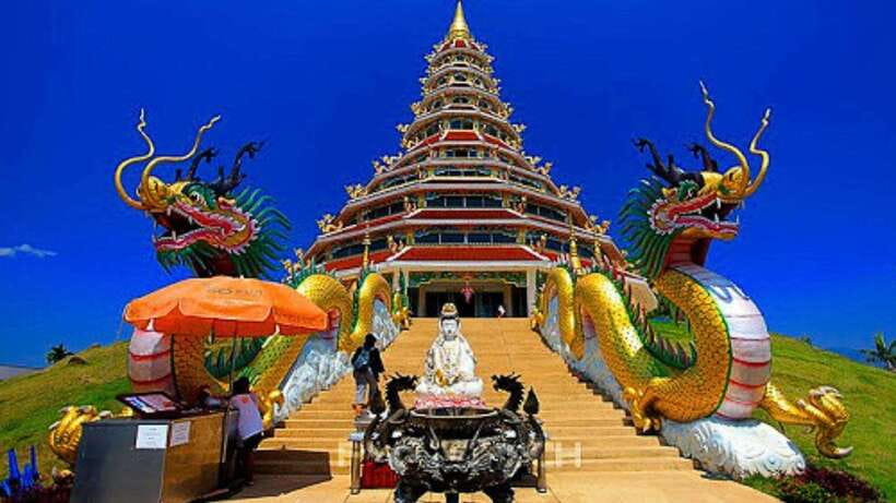 Chiang Mai: Lalita Cafe & White, Blue, Big Buddha Temples - Mae Khachan Hot Spring gives you a needed stretch