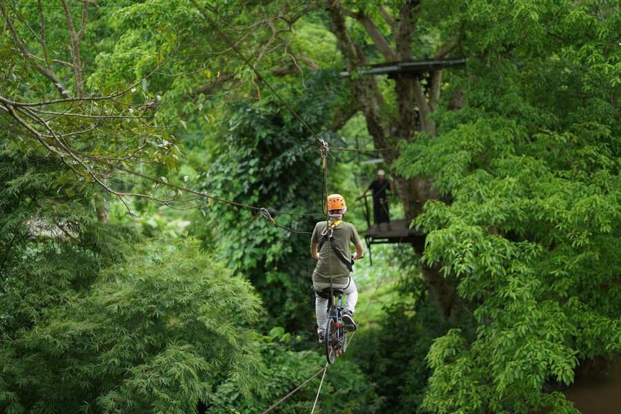 Chiang Mai: National Elephant Care, Rafting, & Ziplines Trip - Bamboo rafting on the Mae Wang River