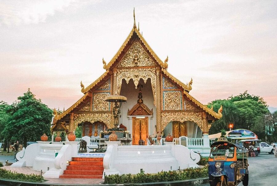 Chiang Mai: Private Tuk Tuk Tour of City Temples With Pickup - Wat Phra Singh and northern Thai temple design