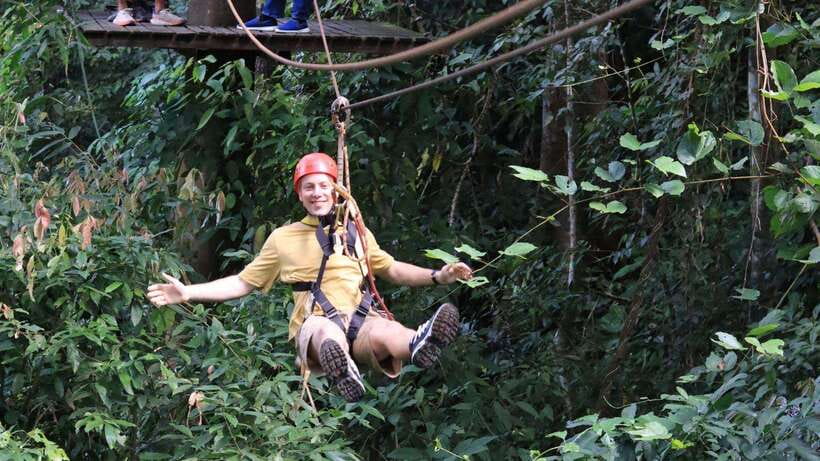 Chiang Mai: Sky Hawk Zipline Adventure With Optional ATV - The climbing between platforms