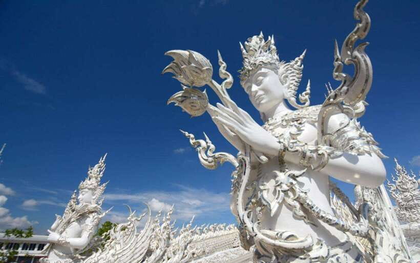 Chiang Mai: White, Blue & Big Buddha Temples in Chiang Rai - White Temple: an hour of glitter and strange symbolism