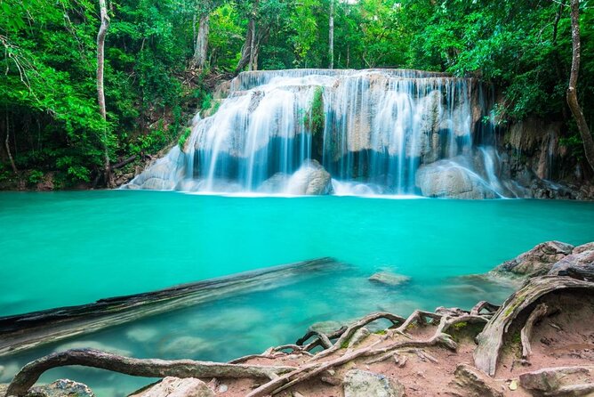 Erawan Waterfall and Elephant Care: Private Tour to Kanchanabur - Erawan Waterfall: three hours among seven pools