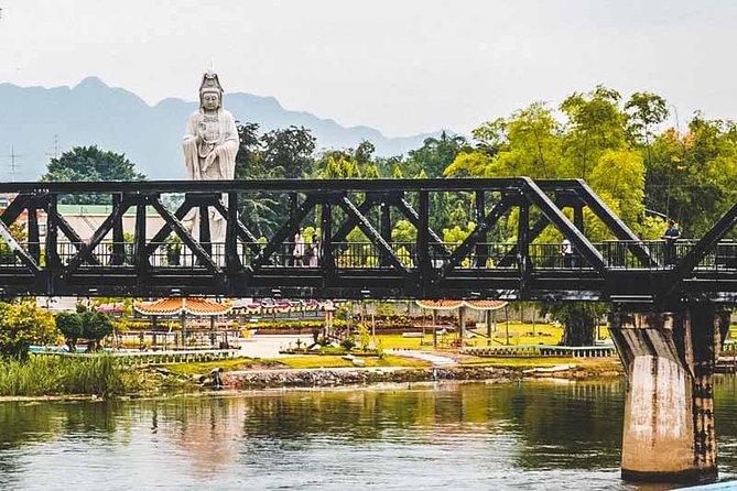 Erawan Waterfall and Elephant Care: Private Tour to Kanchanabur - Crossing the Bridge over the River Kwai