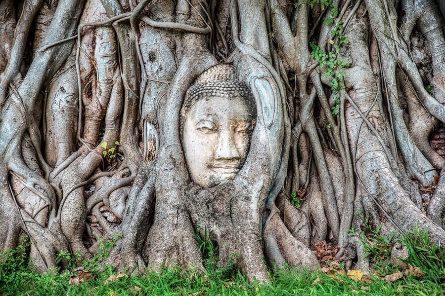 From Bangkok: Ayutthaya & Ayothaya Floating Market Day Trip - Wat Yai Chai Mongkhon and its long reclining Buddha