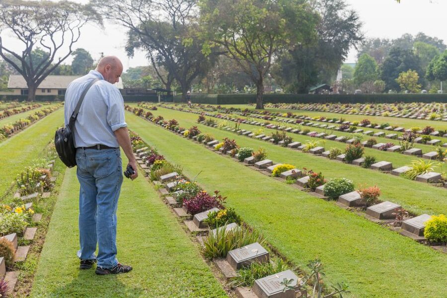 From Bangkok: Historical Day Tour to River Kwai - The War Cemetery: begin with the names