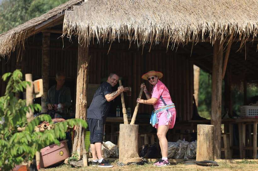 From Chiang Mai: Living Green Elephant Sanctuary Tour - Walking through the forest and toward the river