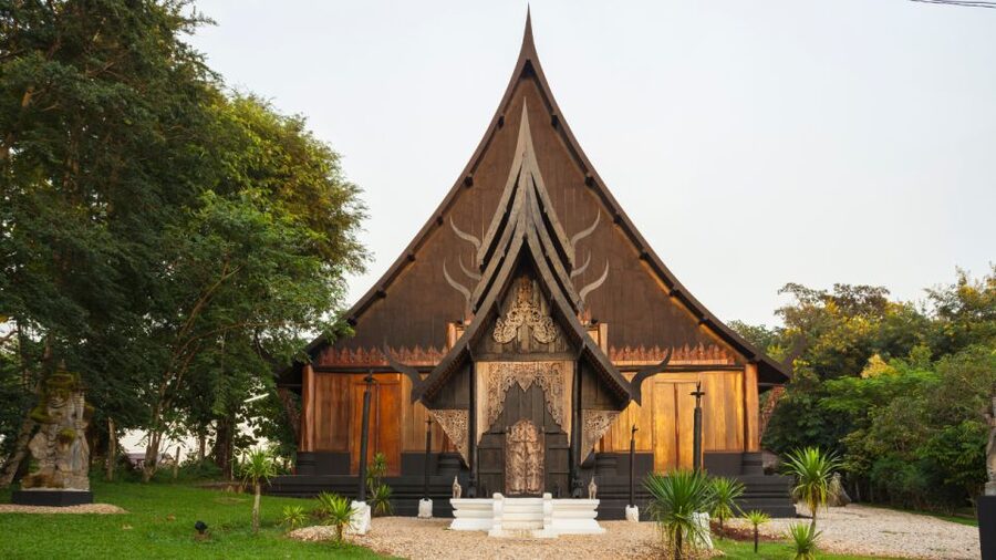 From Chiang Mai: White Temple, Blue Temple & Black House - Wat Rong Suea Ten, the Blue Temple