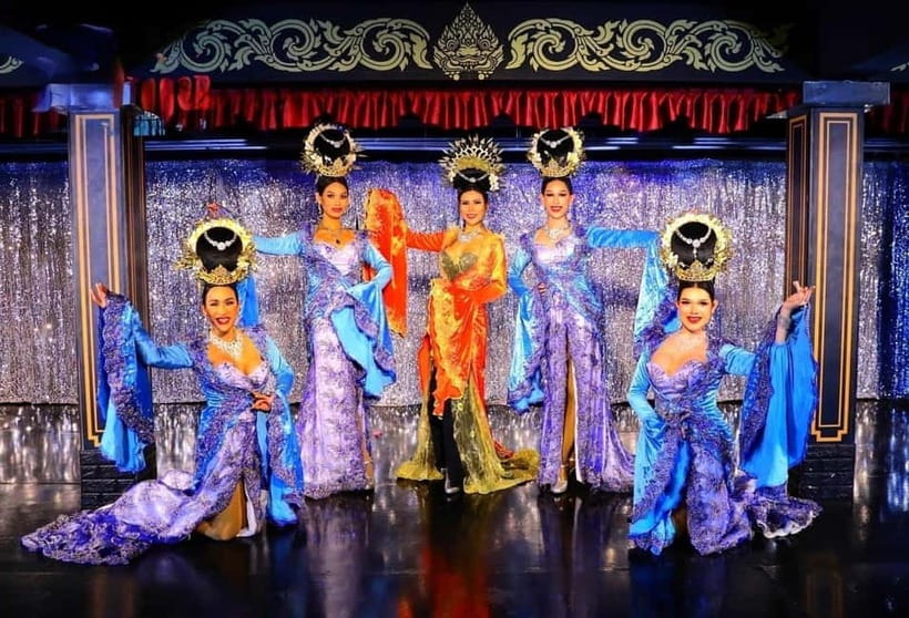 From Krabi: Blue Dragon Cabaret Ticket Dazzling Night - A glittering hour in the heart of Ao Nang