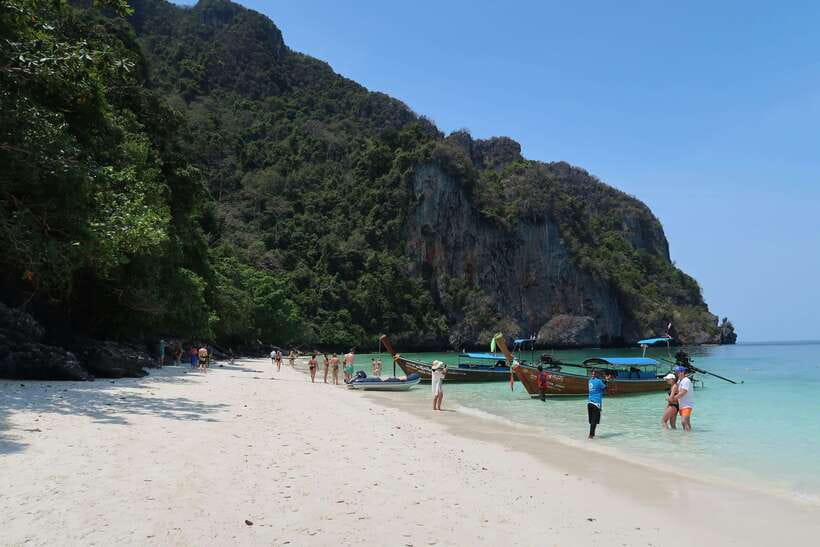 From Phi Phi: Full Day 7 Island Tour by Longtail with Sunset - Monkey Beach and Viking Cave