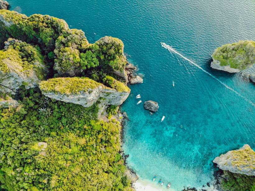 From Phi Phi: Full Day 7 Island Tour by Longtail with Sunset - Sunset from the Andaman Sea