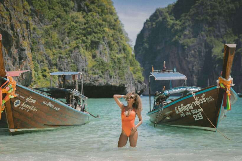 From Phi Phi: Full Day by Longtail Boat with Sunset - Meeting at the Marlin Statue in Tonsai Bay