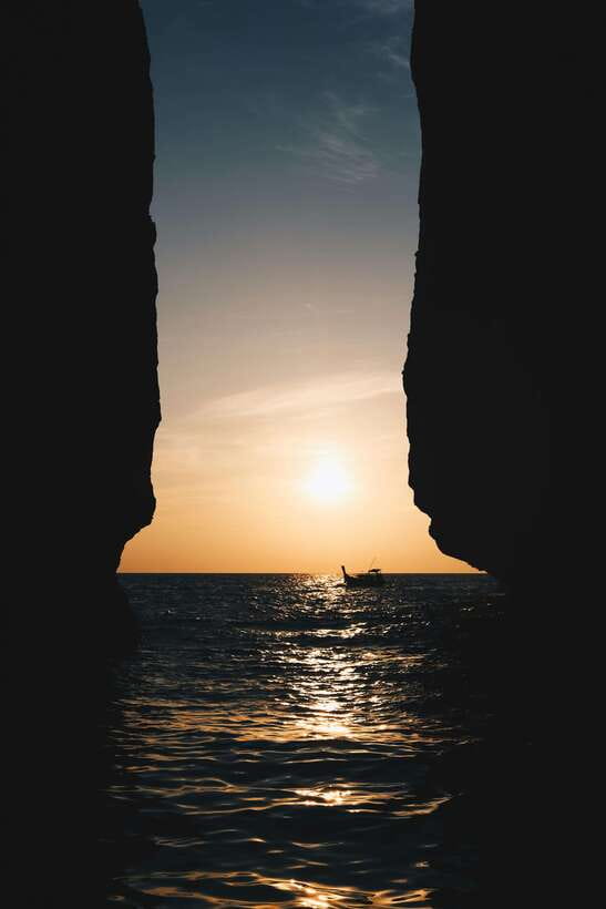 From Phi Phi: Full Day by Longtail Boat with Sunset - Bamboo Island gives you a real beach break