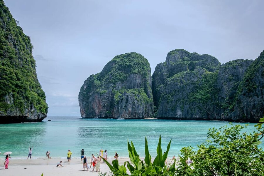 From Phi Phi: Full Day Longtail Tour Maya Bay & Snorkeling - Bamboo Island brings the main beach break