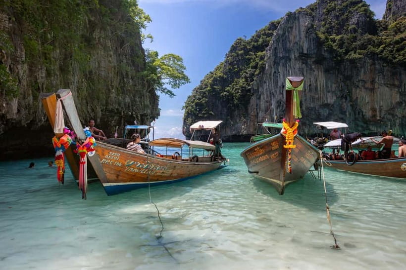 From Phi Phi: Half Day Longtail Boat Tour to Maya Bay - Viking Cave and its limestone drawings