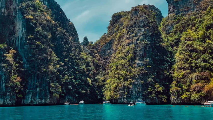 From Phi Phi: Maya Bay HalfDay Longtail Boat with Snorkeling - Monkey Beach: start with wildlife and caution