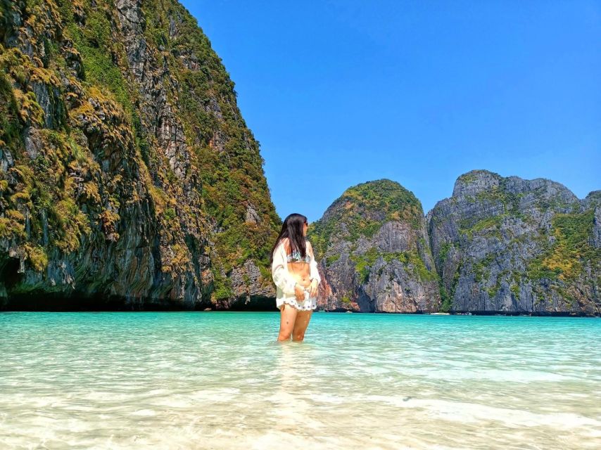 From Phi Phi: Sunrise Maya Bay, Pileh Lagoon Speedboat Tour - Monkey Beach brings wildlife and a little caution