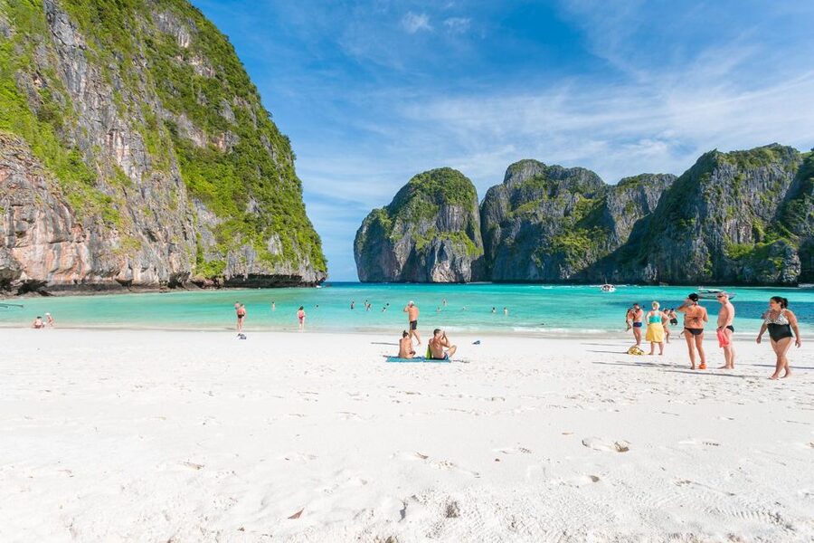 From Phi Phi: Sunrise Maya Bay, Pileh Lagoon Speedboat Tour - Loh Samah Bay adds another scenic pass