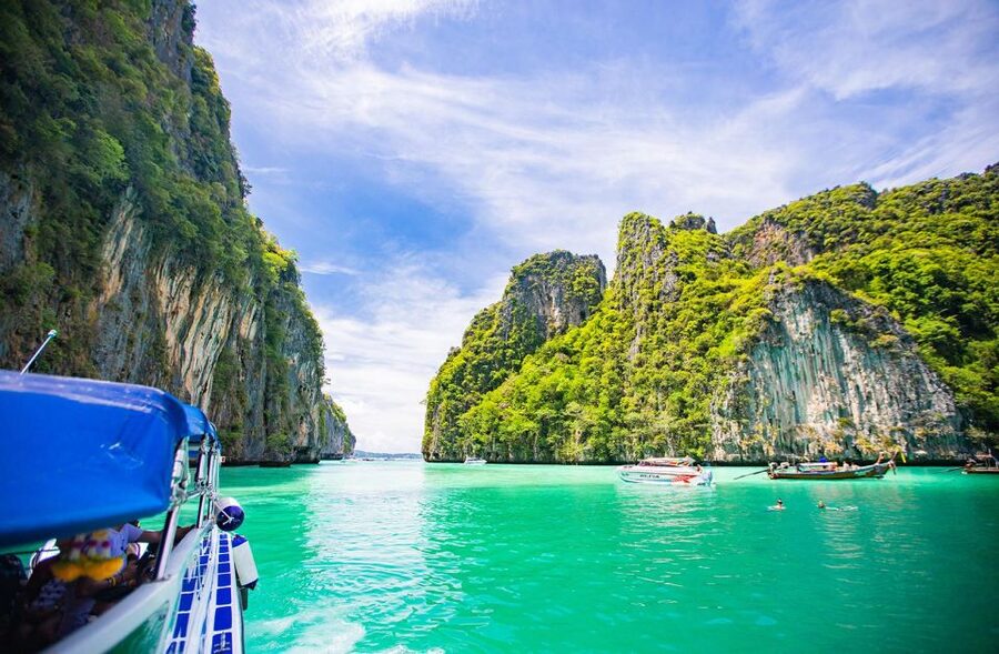 From Phi Phi: Sunrise Maya Bay, Pileh Lagoon Speedboat Tour - Shark Point is the main snorkeling test
